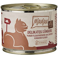 Produktbild von MjAMjAM Premium Katzen Nassfutter Känguru und Ente Stückchen in Sauce getreidefrei glutenfrei ohne Zucker 6 x 200 g - 6 x 200 g