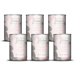 MjAMjAM Premium Katzen Nassfutter Kitten Huhn mit Lachsöl getreidefrei 6 x 400 g - 6 x 400 g – Bild 1 von 3