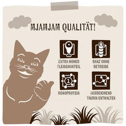MjAMjAM Premium Katzen Nassfutter Lamm Stückchen in Sauce getreidefrei 6 x 400 g - 6 x 400 g – Bild 1 von 5
