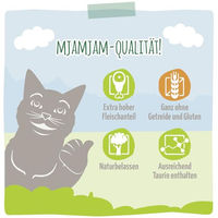 Produktbild von MjAMjAM Premium Katzen Nassfutter Mousse Rentier mit Huhn und Möhren Getreidefrei Monoprotein 12er Pack 12 x 125 g - 12 x 125 g