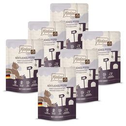 Produktbild von MjAMjAM Premium Katzen Nassfutter Pferd Creme Getreidefrei 6 x 300 g - 6 x 300 g