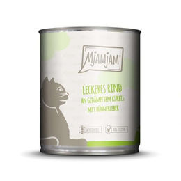 MjAMjAM Premium Katzen Nassfutter Rind mit Kürbis Stückchen in Sauce getreidefrei monoprotein 6 x 800 g - 6 x 800 g – Bild 1 von 2