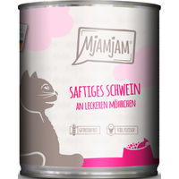 Produktbild von MjAMjAM Premium Katzen Nassfutter Schwein mit Möhren Getreidefrei Adult 6 x 800 g - 800 g