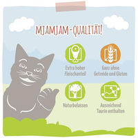 Produktbild von MjAMjAM Premium Katzen Nassfutter Wild Mousse Getreidefrei Monoprotein 6x300g - 6 x 300 g
