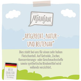 MjAMjAM Premium Nassfutter für Hunde Adult Strauß in Sauce Getreidefrei Monoprotein Hoher Fleischanteil 6 x 400g - 400 g – Bild 1 von 2