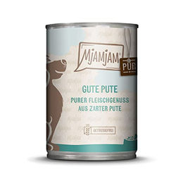 MjAMjAM Premium Nassfutter für Hunde Pute pur Monoprotein getreidefrei Adult 6 x 400 g - 400 g – Bild 1 von 5