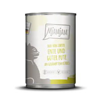 Produktbild von MjAMjAM Premium Nassfutter für Katzen Adult Duo Ente und Pute an Kürbis getreidefrei 6 x 400 g - 6 x 400 g