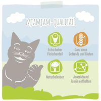 Produktbild von MjAMjAM Premium Nassfutter für Katzen Adult Duo Kalb und Hering getreidefrei monoprotein 6 x 800 g - 800 g