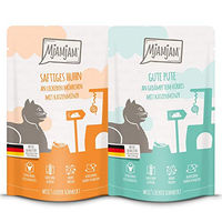 Produktbild von MjAMjAM Premium Nassfutter für Katzen Adult Mousse Mixpaket mit Huhn Pute und Rind getreidefrei und monoprotein 12 x 125g - 12 x 125 g