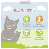 Produktbild von MjAMjAM Premium Nassfutter für Katzen Duo Ente und Huhn mit hohem Fleischanteil 6 x 800 g - 800 g