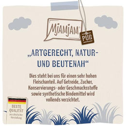 Produktbild von MjAMjAM Premium Nassfutter für Katzen Ente Stückchen in Sauce getreidefrei 6 x 800 g - 6 x 800 g