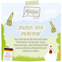 Produktbild von MjAMjAM Premium Nassfutter für Katzen Huhn in Sauce getreidefrei ohne Zucker 6 x 400 g - 400 g