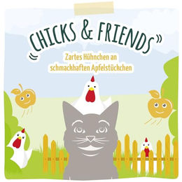 MjAMjAM Premium Nassfutter für Katzen Huhn mit Apfelstückchen Adult 6 x 400 g Dose getreidefrei - 400 g – Bild 1 von 6