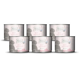 MjAMjAM Premium Nassfutter für Katzen Kitten Huhn mit Lachsöl Stückchen in Sauce getreidefrei 6 x 200 g - 6 x 200 g – Bild 1 von 4