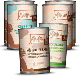 MjAMjAM Premium Nassfutter für Katzen Mixpaket V Adult Getreidefrei Stückchen in Sauce 6x400g - 6 x 400 g – Bild 1 von 4