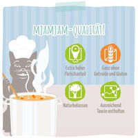 Produktbild von MjAMjAM Premium Nassfutter für Katzen Pute und Lachs in Sauce getreidefrei 6 x 185 g - 6 x 185 g