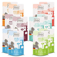 Produktbild von MjAMjAM Premium Nassfutter für Katzen Quetschie Mixpaket Adult Getreidefrei ohne Zucker 12 x 125 g - 12 x 125 g