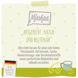 MjAMjAM Premium Nassfutter für Katzen Senior Ente und Kaninchen getreidefrei 6x400g - 6 x 400 g – Bild 1 von 2