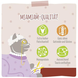 MjAMjAM Premium Nassfutter für Katzen Senior Rind getreidefrei mit hohem Fleischanteil 6x800g - 800 g – Bild 1 von 3