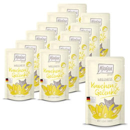MjAMjAM Premium Nassfutter für Katzen Wellness Knochen & Gelenke Rind getreidefrei und monoprotein 12 x 125g - 12 x 125 g – Bild 1 von 2