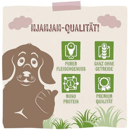 MjAMjAM Premium Nassfutter Hund Känguru in Sauce getreidefrei 6 x 200 g - 6 x 200 g – Bild 1 von 3