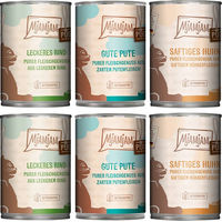 Produktbild von MjAMjAM Probierpaket Hundefutter Adult Mix aus Pute, Huhn und Rind Getreidefrei und Glutenfrei 6 x 400 g - 6 x 400 g