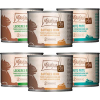 Produktbild von MjAMjAM Probierpaket Hundefutter Adult Mix aus Pute Huhn und Rind getreidefrei und ohne Zucker 6 x 200 g - 6 x 200 g