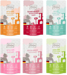 Produktbild von MjAMjAM Probierpaket Katzen Nassfutter Creme Mix 12 x 125 g Getreidefrei und Glutenfrei für Adult Katzen