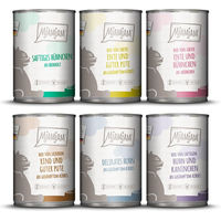 Produktbild von MjAMjAM Probierpaket Katzen Nassfutter Mix 6 Sorten Getreidefrei und Glutenfrei 6 x 400 g - 6 x 400 g