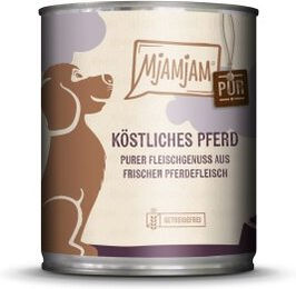 Produktbild von MjAMjAM Pur Adult Pferd Hundefutter glutenfrei ohne Konservierungsstoffe und Zucker 6x800 g - 6 x 800 g
