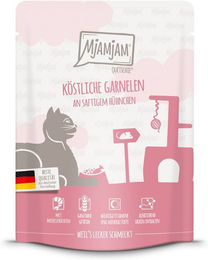 Produktbild von MjAMjAM Quetschie Creme Garnelen mit Hühnchen 6x300g