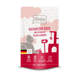 Produktbild von MjAMjAM Quetschie Creme Hirsch und Truthahn getreidefrei und ohne Zucker 24x125g