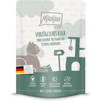 Produktbild von MjAMjAM Quetschie Creme Kalb und Truthahn mit Möhrchen 24x300g