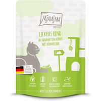 Produktbild von MjAMjAM Quetschie Creme Rind mit gedämpftem Kürbis 24x300g - 24 x 300 g