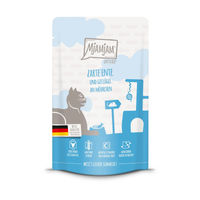 Produktbild von MjAMjAM Quetschie Hundefutter Ente und Geflügel mit Möhrchen 48x125g