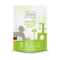 Produktbild von MjAMjAM Quetschie Hundefutter Rind mit gedämpftem Kürbis 6x300g