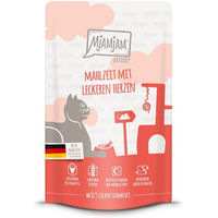 Produktbild von MjAMjAM Quetschie Mahlzeit Creme für Katzen mit hohem Fleischanteil 48x125g