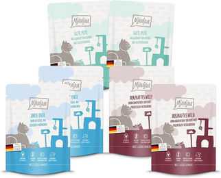 Produktbild von MjAMjAM Quetschie Mahlzeiten Mixpaket II Wild Ente Pute 24x300g
