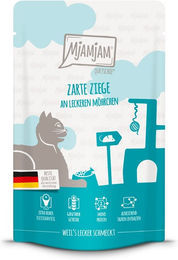 Produktbild von MjAMjAM Quetschie Monoprotein Creme Ziege mit Möhrchen 48x125g - 48 x 125 g