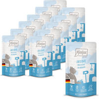 Produktbild von MjAMjAM Quetschie Mousse Ente und Geflügel mit Möhrchen getreidefrei 1500g - 12 x 125 g