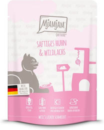 Produktbild von MjAMjAM Quetschie Mousse Huhn und Wildlachs 6x300g