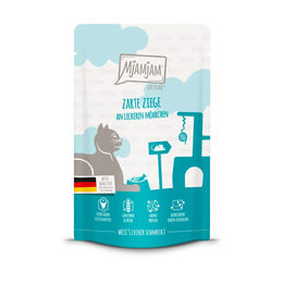 Produktbild von MjAMjAM Quetschie Mousse Ziege mit Möhrchen Monoprotein 12x125g