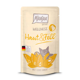 Produktbild von MjAMjAM Quetschie Wellness Haut & Fell Huhn 12x125g