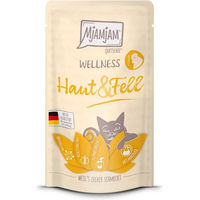 Produktbild von MjAMjAM Quetschie Wellness Mousse Huhn für Haut und Fell 12x125g