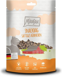 Produktbild von MjAMjAM Snackbag Hund Leckerli saftiges Hühnchen 4x125g