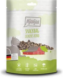 Produktbild von MjAMjAM Snackbag Hundeleckerli Rind 4x125g