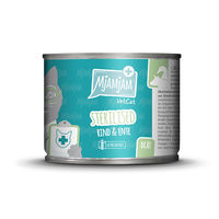 Produktbild von MjAMjAM VetCat Diät Nassfutter für erwachsene Katzen Sterilised Rind und Ente 6 x 200 g - 6 x 200 g