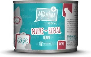Produktbild von MjAMjAM VetCat Diät Niere Renal Nassfutter für Katzen Adult Huhn 6x200 g - 6 x 200 g