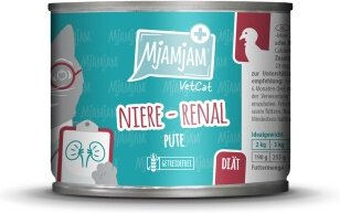 Produktbild von MjAMjAM VetCat Diät Niere Renal Nassfutter für Katzen Adult Pute 6x200 g - 6 x 200 g