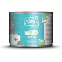 Produktbild von MjAMjAM VetCat Diät Sterilised Nassfutter Rind und Ente zur Gewichtskontrolle für Katzen 6x200g